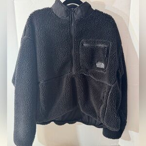 XXL The North Face Black Pullover Warm Fleece Jacket